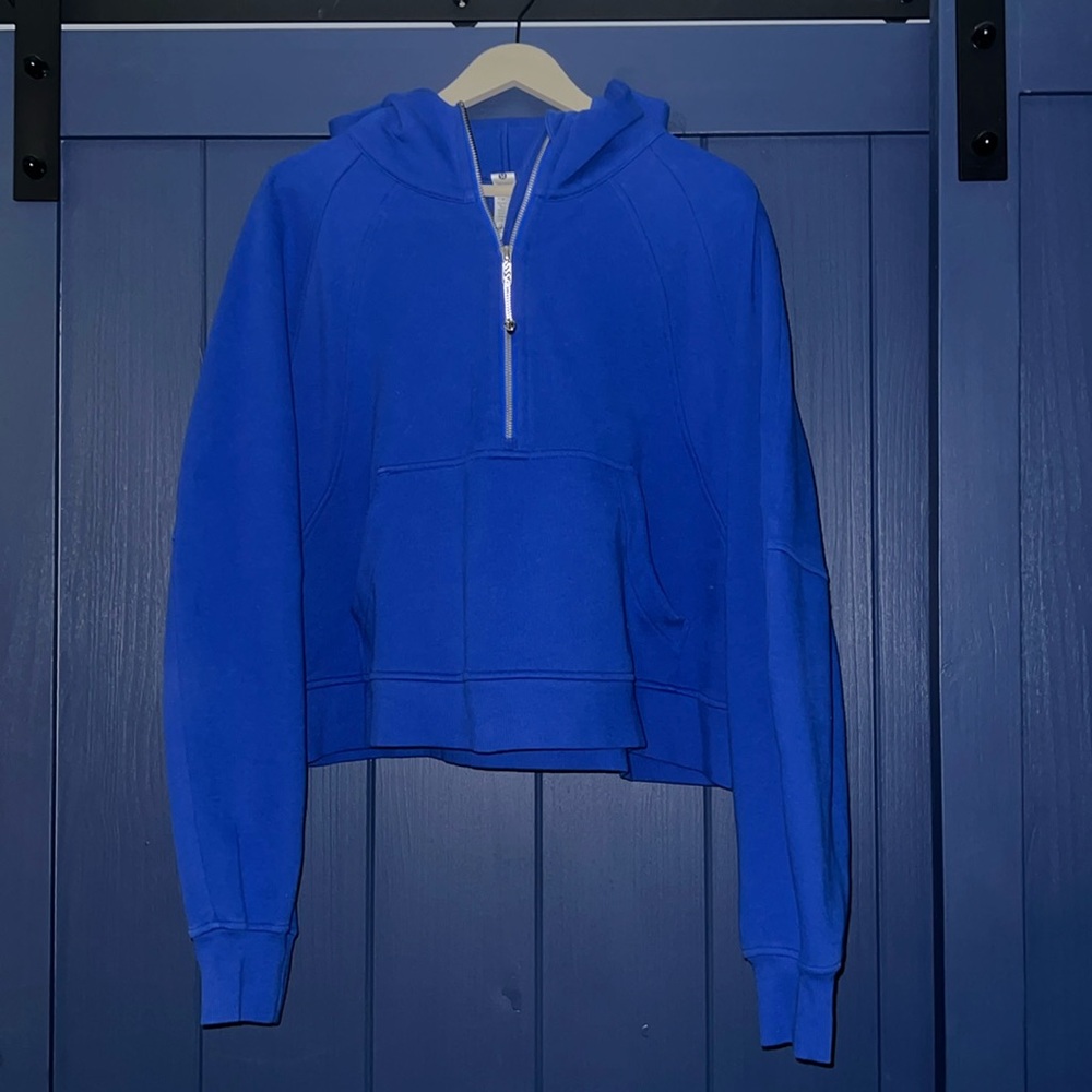 Cerrulean Blue Lululemon scuba hoodie